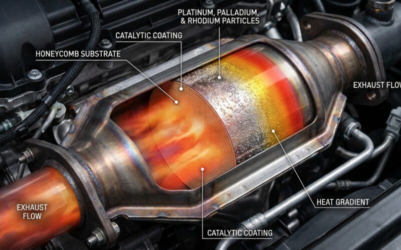 scopri come funziona il catalizzatore auto, il dispositivo che purifica i gas di scarico riducendo l'inquinamento e migliorando l'efficienza del veicolo.
