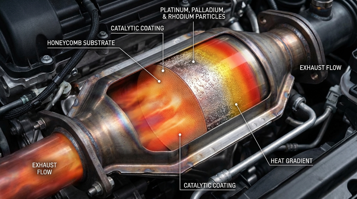 scopri come funziona il catalizzatore auto, il dispositivo che purifica i gas di scarico riducendo l'inquinamento e migliorando l'efficienza del veicolo.