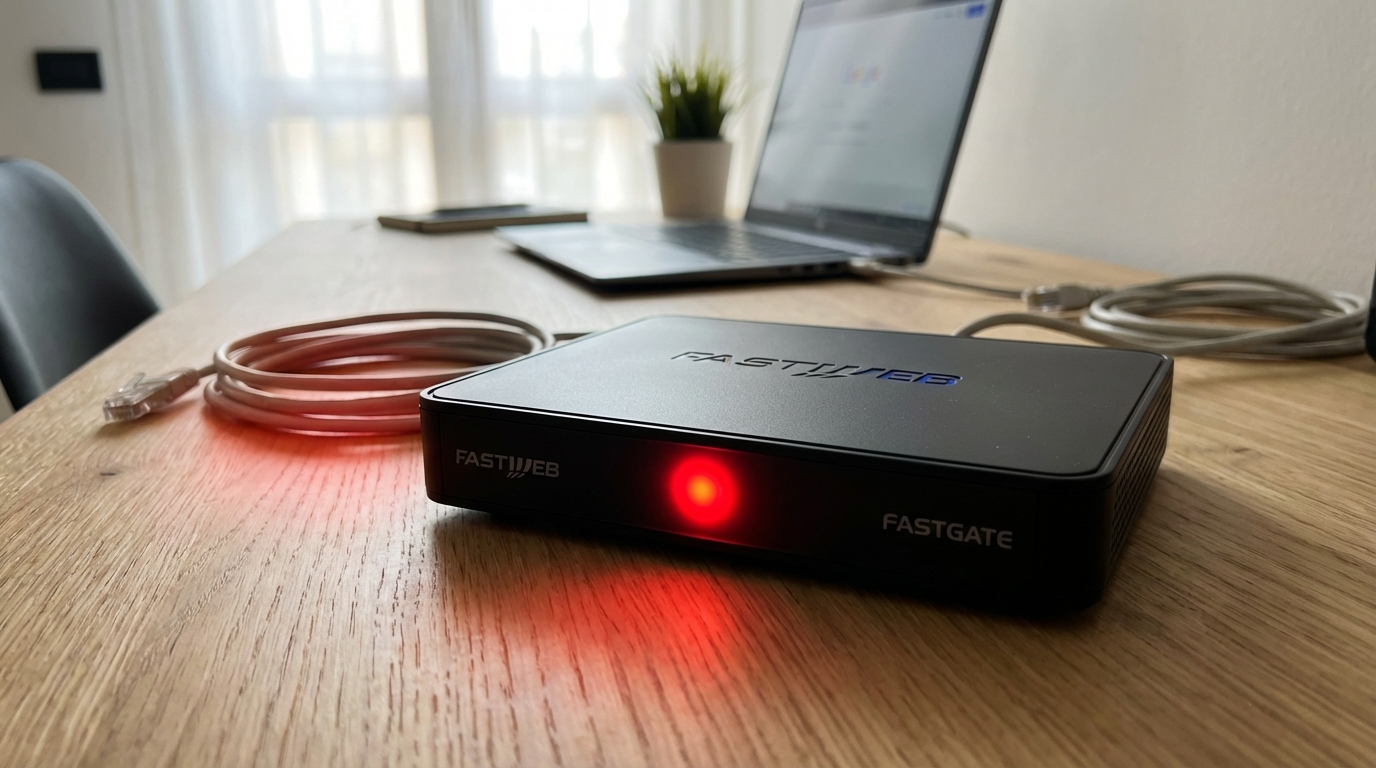scopri cosa significa la luce rossa sul modem fastweb fastgate e come risolvere i problemi comuni per mantenere la tua connessione internet sempre attiva.