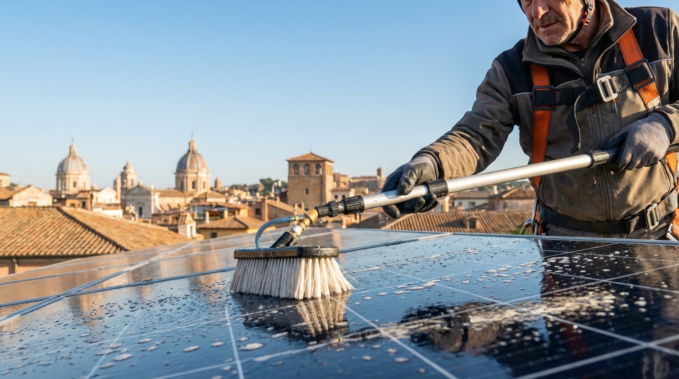 scopri come effettuare la pulizia dei pannelli fotovoltaici in modo efficace per mantenere alte le prestazioni e prolungare la durata del tuo impianto solare.