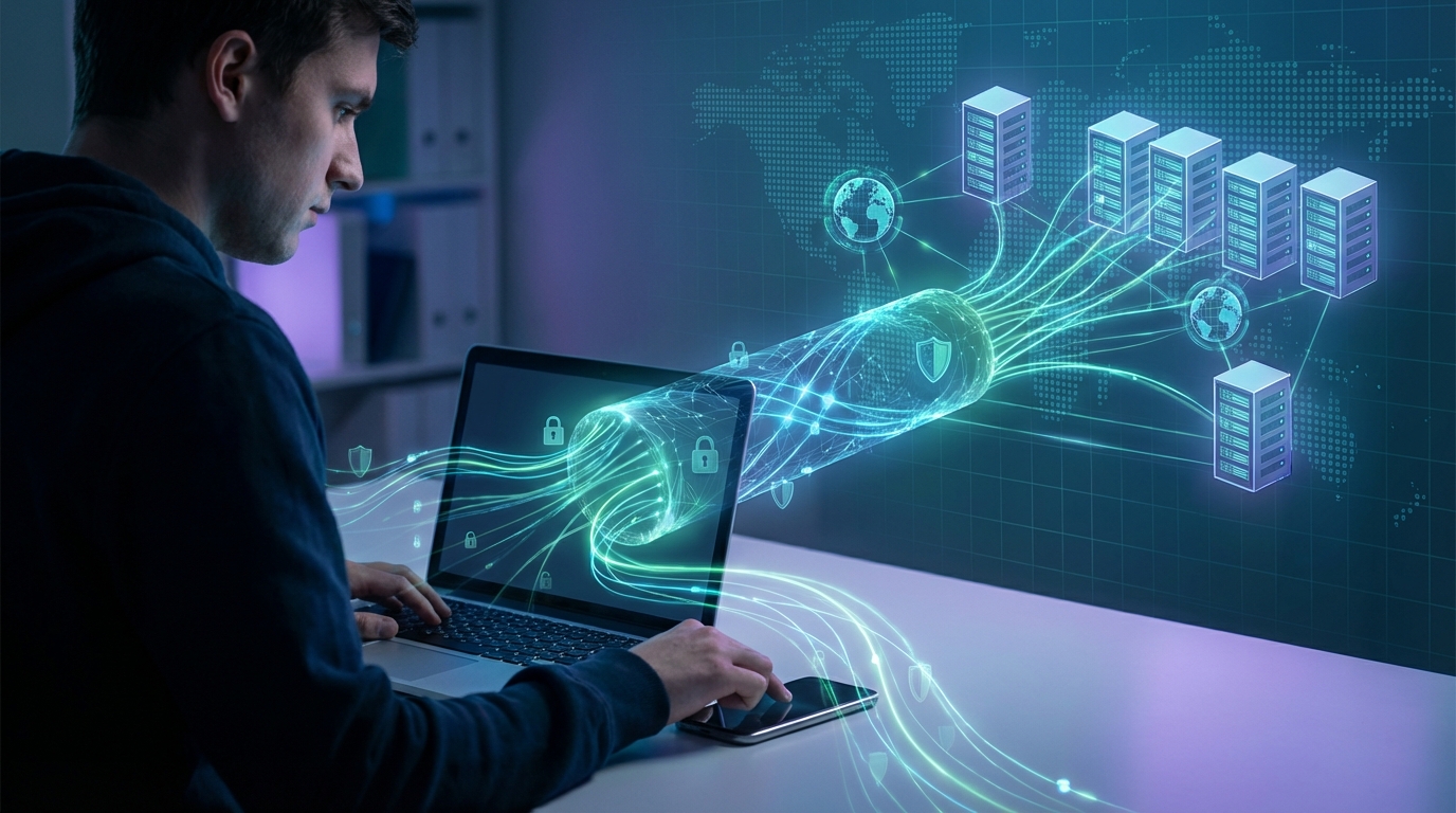 scopri cos'è un vpn e come funziona per proteggere la tua privacy online, navigare in sicurezza e accedere a contenuti bloccati.