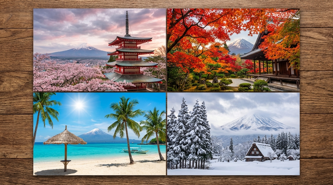 scopri il clima e le stagioni del giappone con la nostra guida completa, per pianificare al meglio il tuo viaggio in ogni periodo dell'anno.