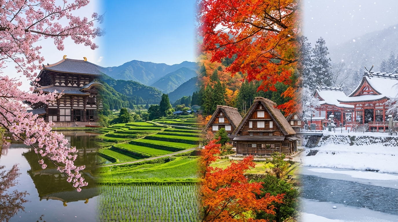 scopri tutto sul clima e le stagioni in giappone con la nostra guida completa, per pianificare al meglio il tuo viaggio in ogni periodo dell'anno.