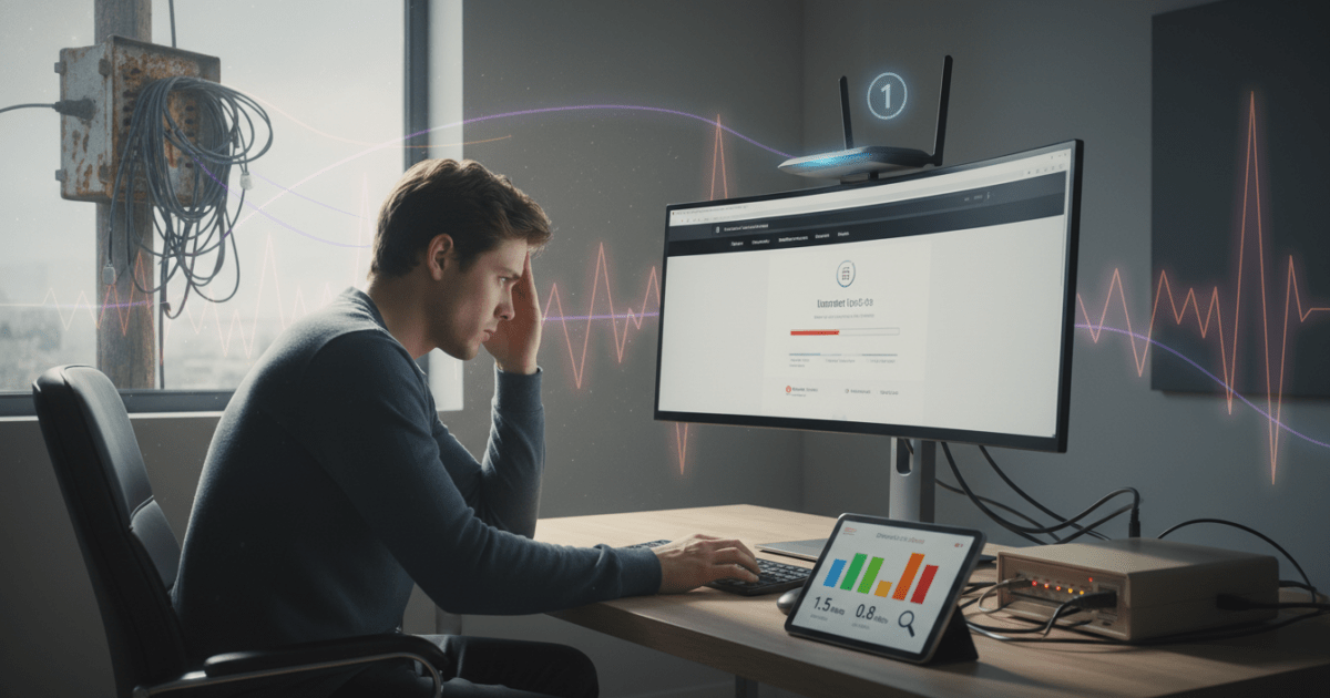 scopri le 10 cause principali di un internet lento e come risolverle facilmente. include un test di velocità per monitorare la tua connessione.