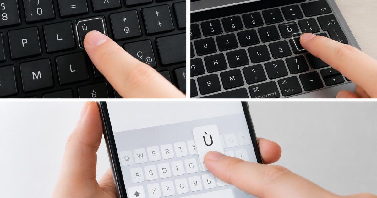 scopri come digitare facilmente la lettera ù maiuscola su windows, mac e telefoni con semplici istruzioni passo passo.