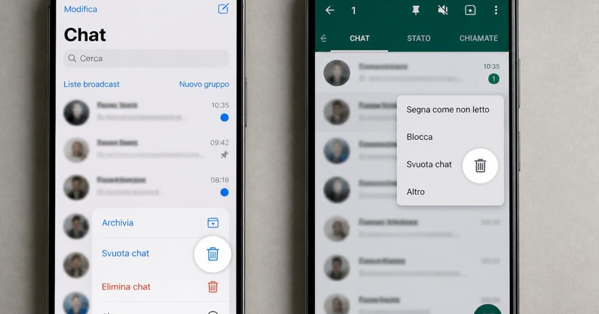 scopri come svuotare il cestino nascosto di whatsapp su iphone e android con questa guida semplice e veloce. libera spazio sul tuo dispositivo in pochi passaggi!