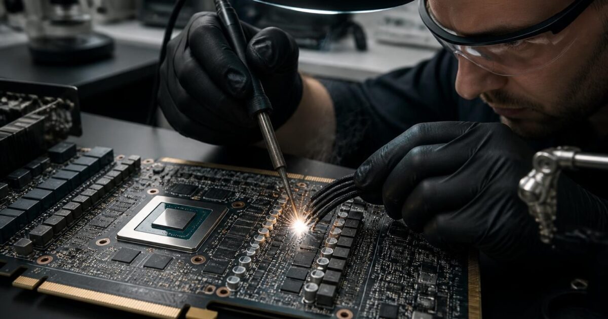 rtx 5090: addio ai connettori a 16 pin che si sciolgono? scopri come la soluzione di saldare i cavi di alimentazione direttamente sul pcb potrebbe risolvere il problema.