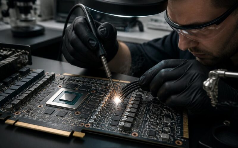 rtx 5090: addio ai connettori a 16 pin che si sciolgono? scopri come la soluzione di saldare i cavi di alimentazione direttamente sul pcb potrebbe risolvere il problema.