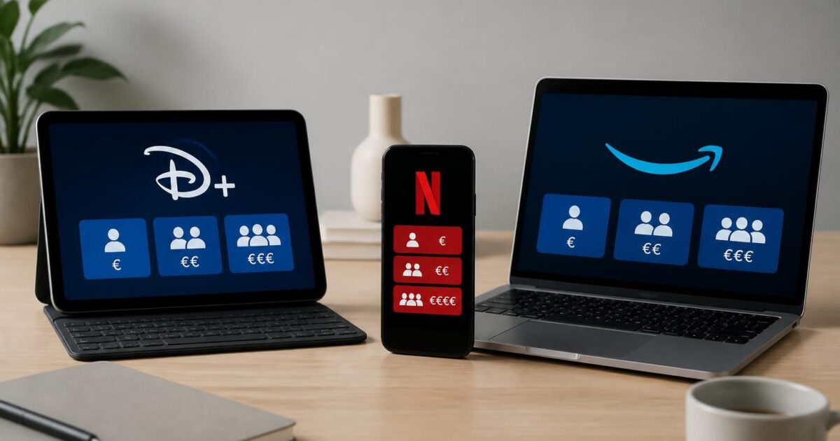 confronto aggiornato dei prezzi 2026 di disney+, netflix e prime video per aiutarti a scegliere l'abbonamento streaming più conveniente.