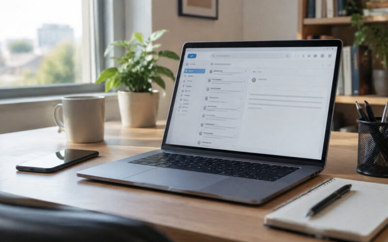 Schermata di registrazione che mostra come creare un account email passo dopo passo